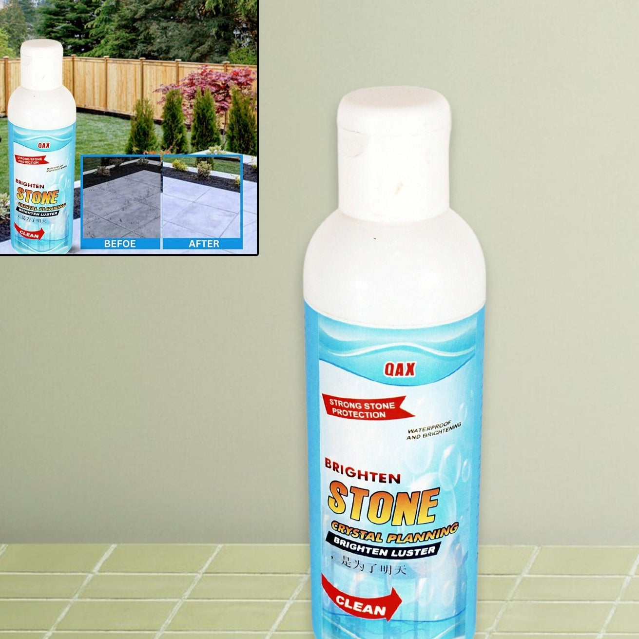Stone Stain Remover Cleaner Stone Crystal Plating Agent Marble Stone Cleaner Polishes Crystal Plating For Kitchen Patio Backyard Marble Cleaner And Polish (75 Ml Approx  1 Pc) - Happy Price - Image 1
