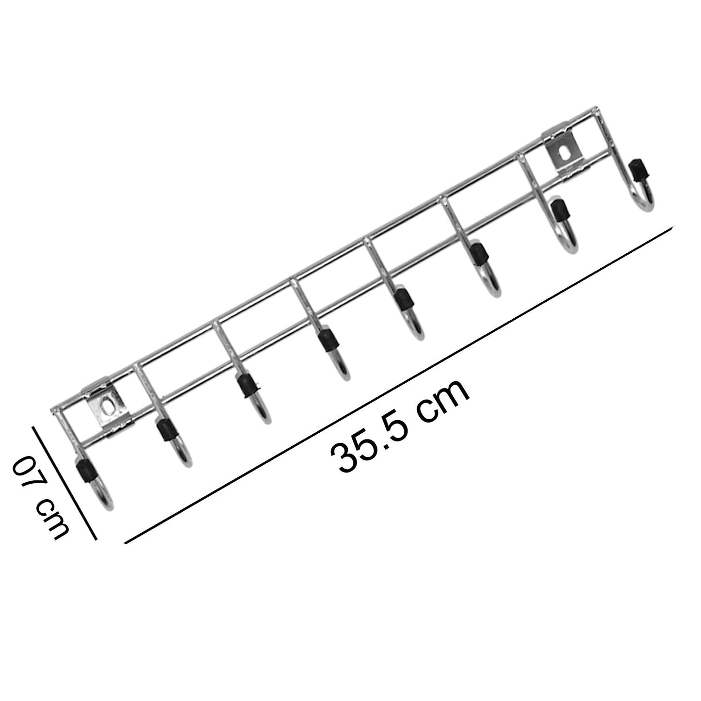 Multipurpose Stainless Steel Hanger Strip Hooks (8 Pin) - Happy Price - Image 5