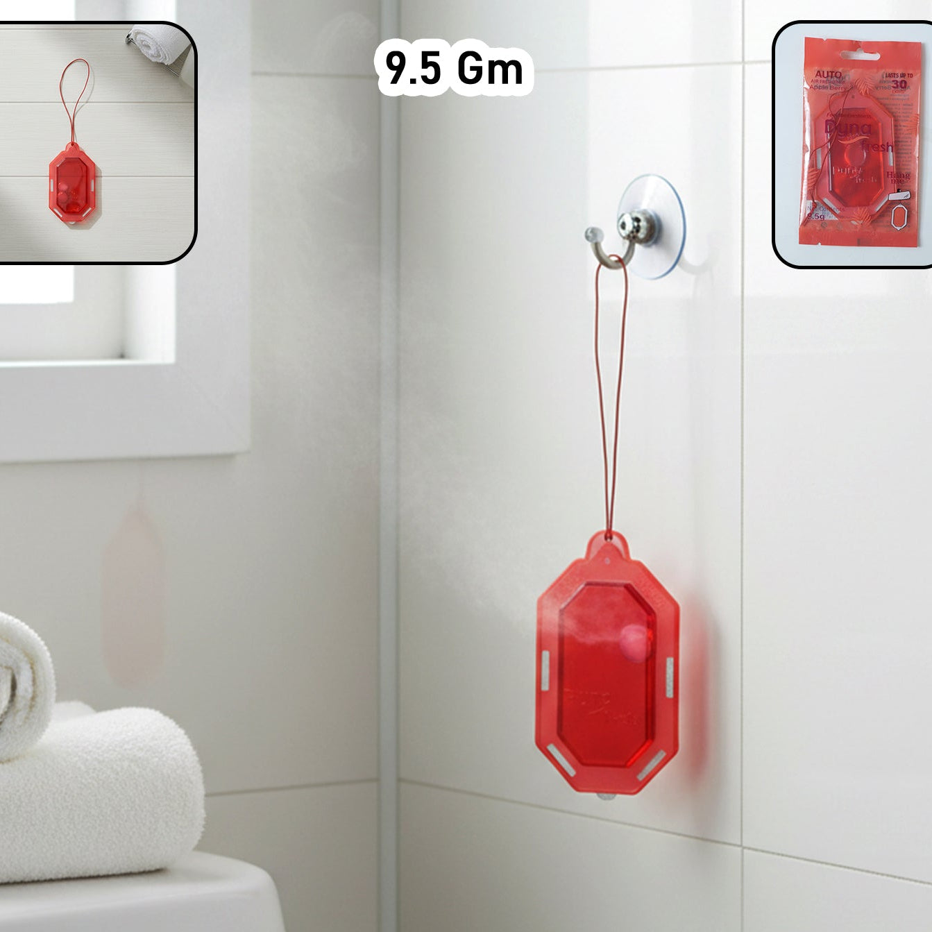 Hanging Bathroom Air Freshener Apple Barry Gel (1 Pc 9.5 Gm)