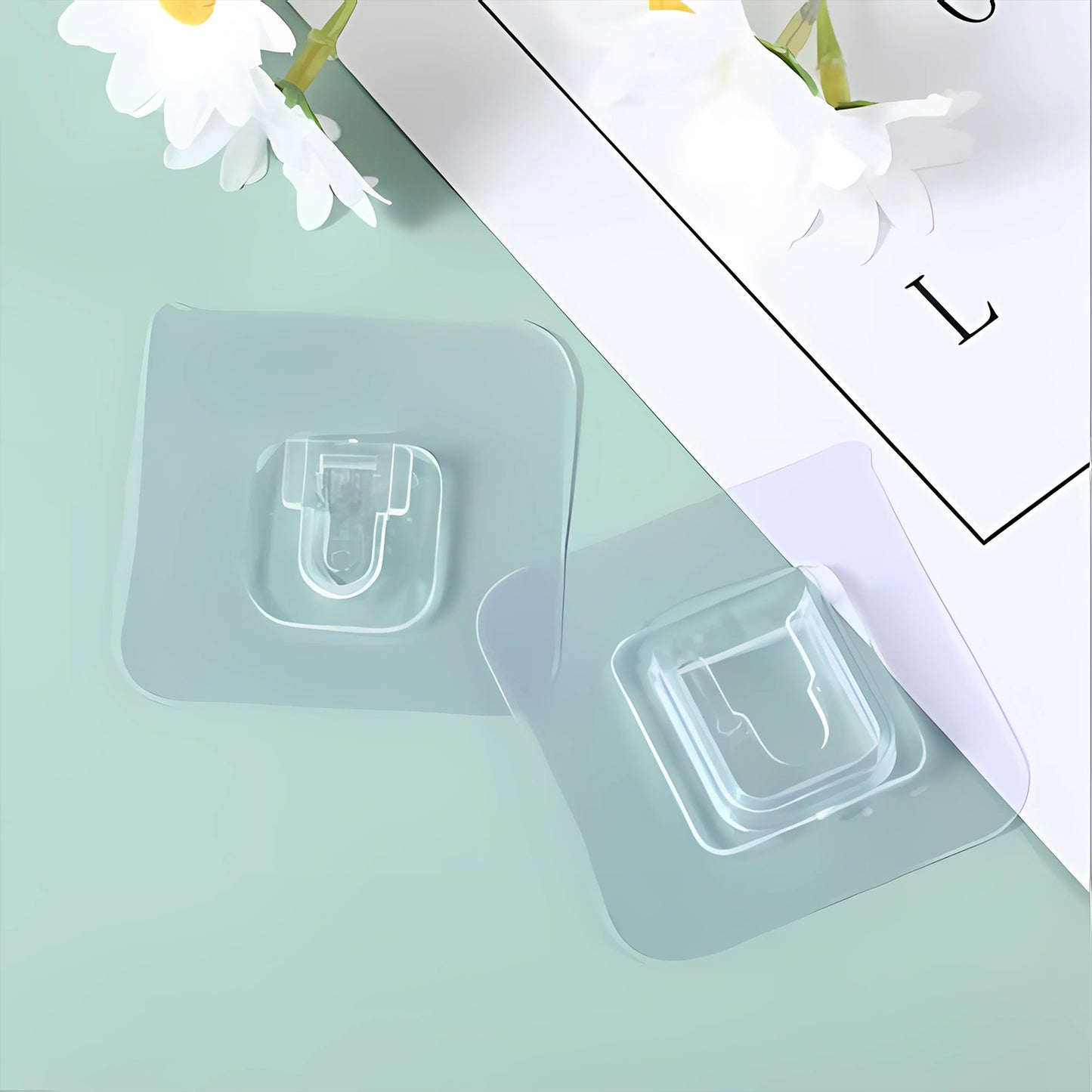 Self-adhesive Transparent Wall Hooks Set - Happy Price - Image 3
