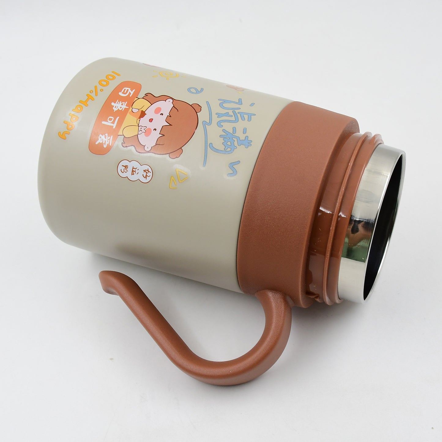 Stainless Steel Mug  Bottle Vacuum Insulated Cup With Handle  Small Cup (550 Ml) - Happy Price - Image 6