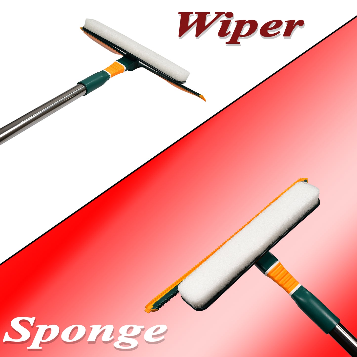 3 In 1 Glass Wiper Used In All Kinds Of Household And Official Places For Cleaning And Wiping Of Floors Glasses And Dust Etc. - Happy Price - Image 5