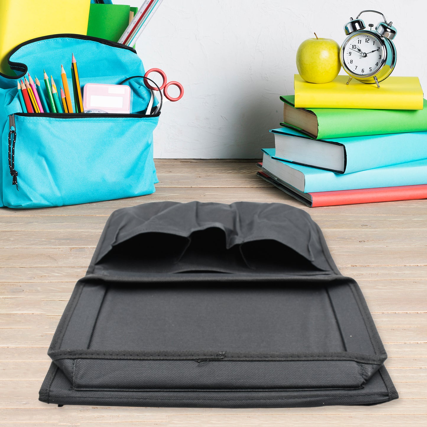 Sofa Arm Rest Hanging Storage Bag Storage Bag For Sofa Ideal For Sorting Magazines Ipad Books (Black) - Happy Price - Image 6