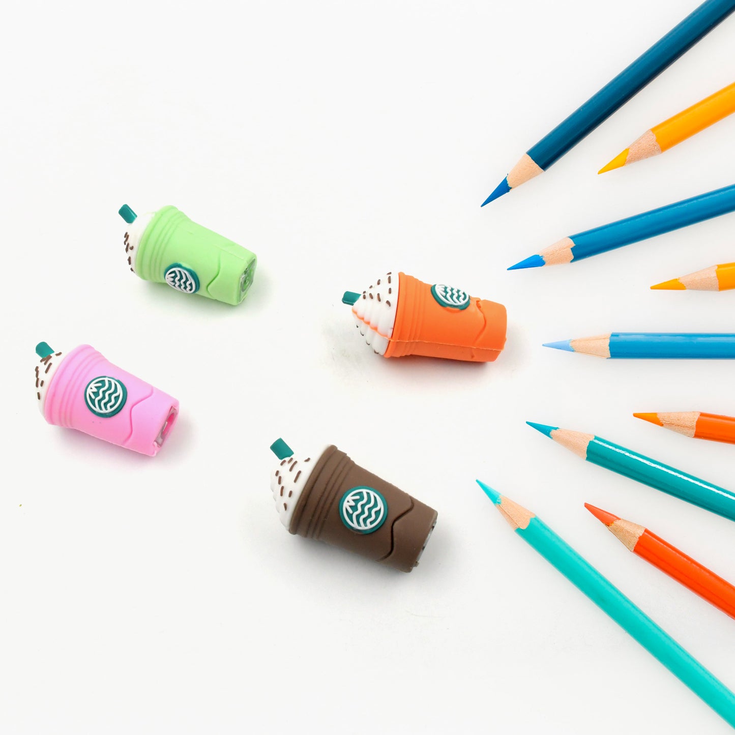 8832 Cute Coffee Or Ice Cream Shape Sharpner Like Rotary Manual Pencil Sharpener For Kids  Ice Cream Style Office School Supplies Back To School Gift For Studentskids Educational Stationary Kit Bday Return Gift  (24 Pcs Set) - Happy Price - Image 4