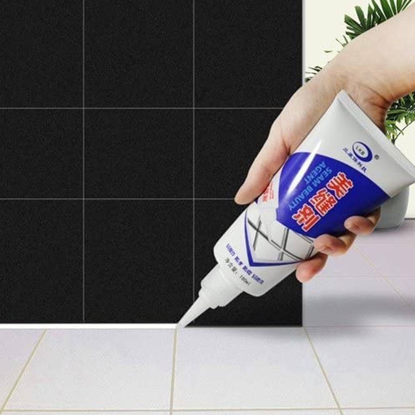 Waterproof Tile Gap  Crack  Grout Filler Water-resistant Silicone Sealant For Diy Home Sink Gaps  Tiles Gaps  Grouts Repair Filler Tube For Home Office Bathroom Toilets Kitchen (180 Ml) - Happy Price - Image 2