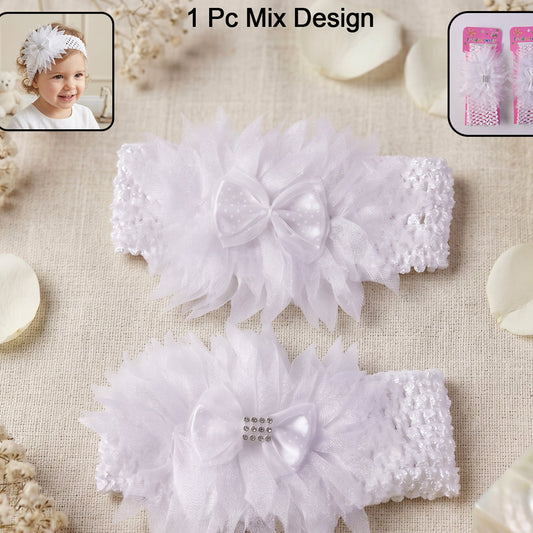 Premium Elastic Soft Hair Headband (1 Pc Mix Design)
