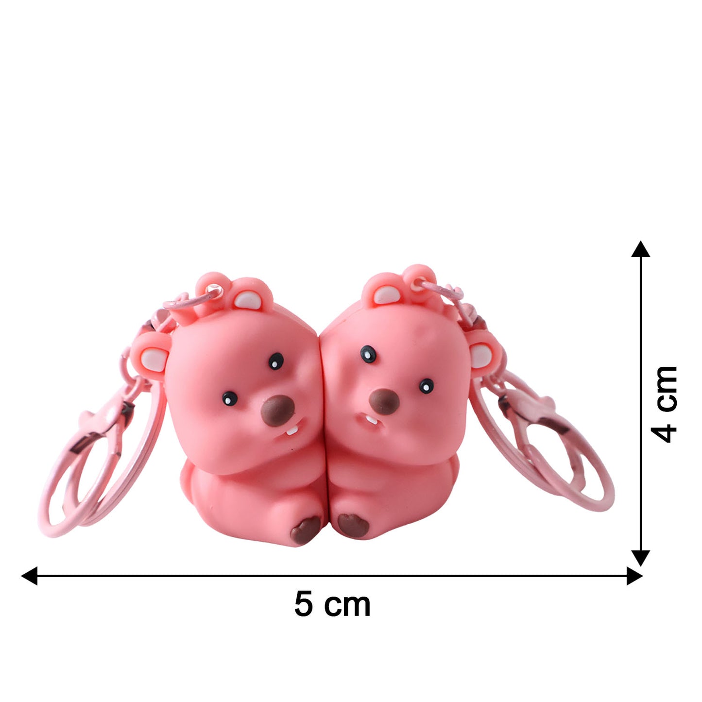 Couple Bear Keychain Set - 2 Pcs Matching Bag Charms - Happy Price - Image 5