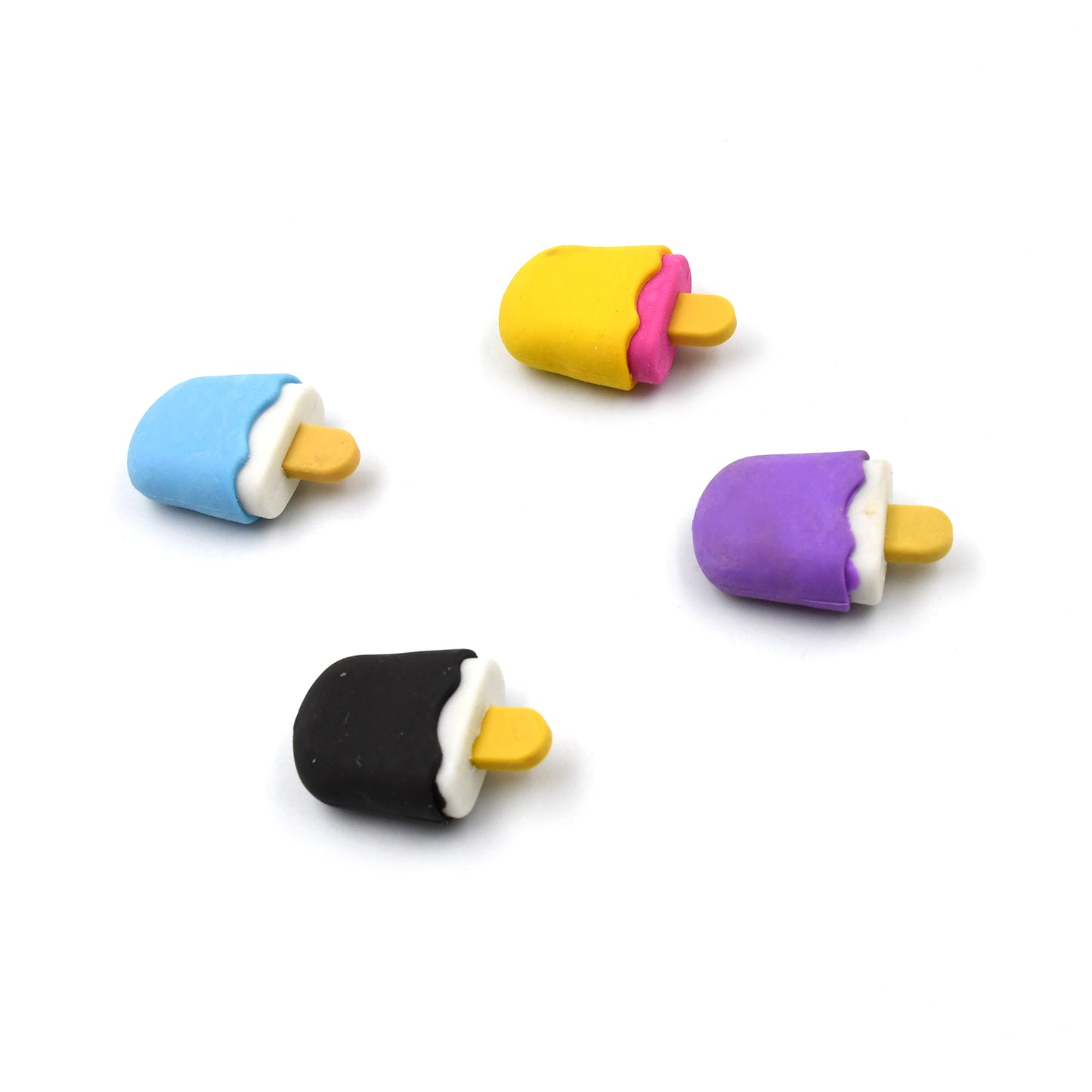 Ice Cream Eraser For Girlseraser For School Bday Return Gift Party Doughnut Lollipop Ice Cream Theme Shape Erasers Pencils Set For Kids Educational Stationary Kit School Supplies (1 Set 4 Pc) - Happy Price - Image 4