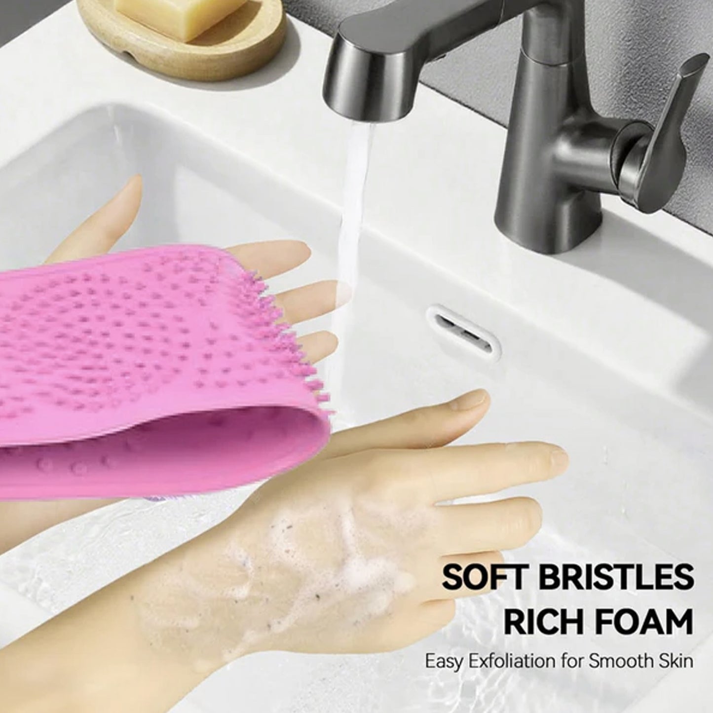Silicone Back Scrubber Belt for Deep Cleaning & Exfoliation - 1 Pc - Happy Price - Image 3