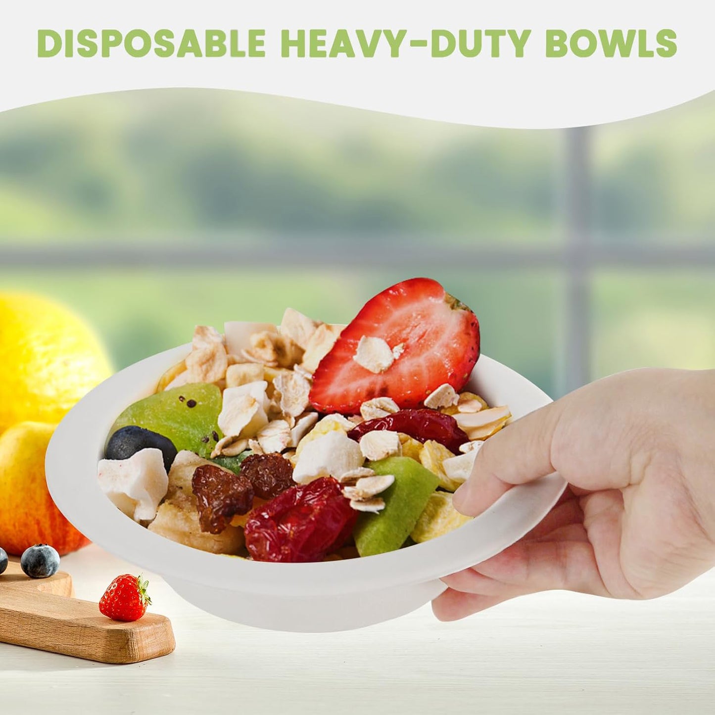 Set of 10 Disposable Food Serving Bowls, 360 ML Capacity Each - Happy Price - Image 6