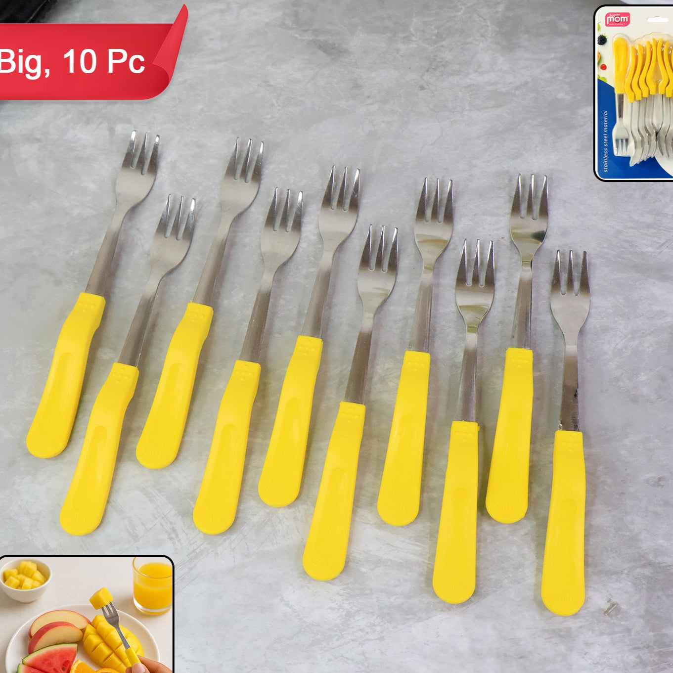Premium Stainless Steel Dining Forks Set - 6 Pcs - Happy Price - Image 1