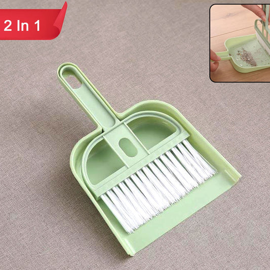 2-in-1 Handheld Dustpan with Integrated Brush for Quick Home Cleaning - Happy Price - Image 1