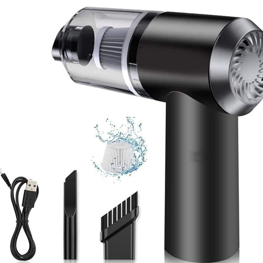 Vacuum Cleaner Dust Collection  2 In 1 Car Vacuum Cleaner 120w High-power Handheld Wireless Vacuum Cleaner Home Car Dual-use Portable Usb Rechargeable - Happy Price - Image 1