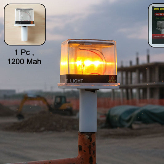 1200mah Solar Powered Led Warning Beacon Light (1 Pc)