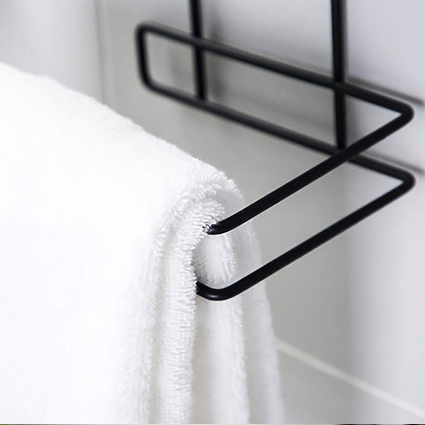 Iron Black Coated Self Adhesive Wall Mounted Tissuetoilet Paper Holder - Happy Price - Image 4
