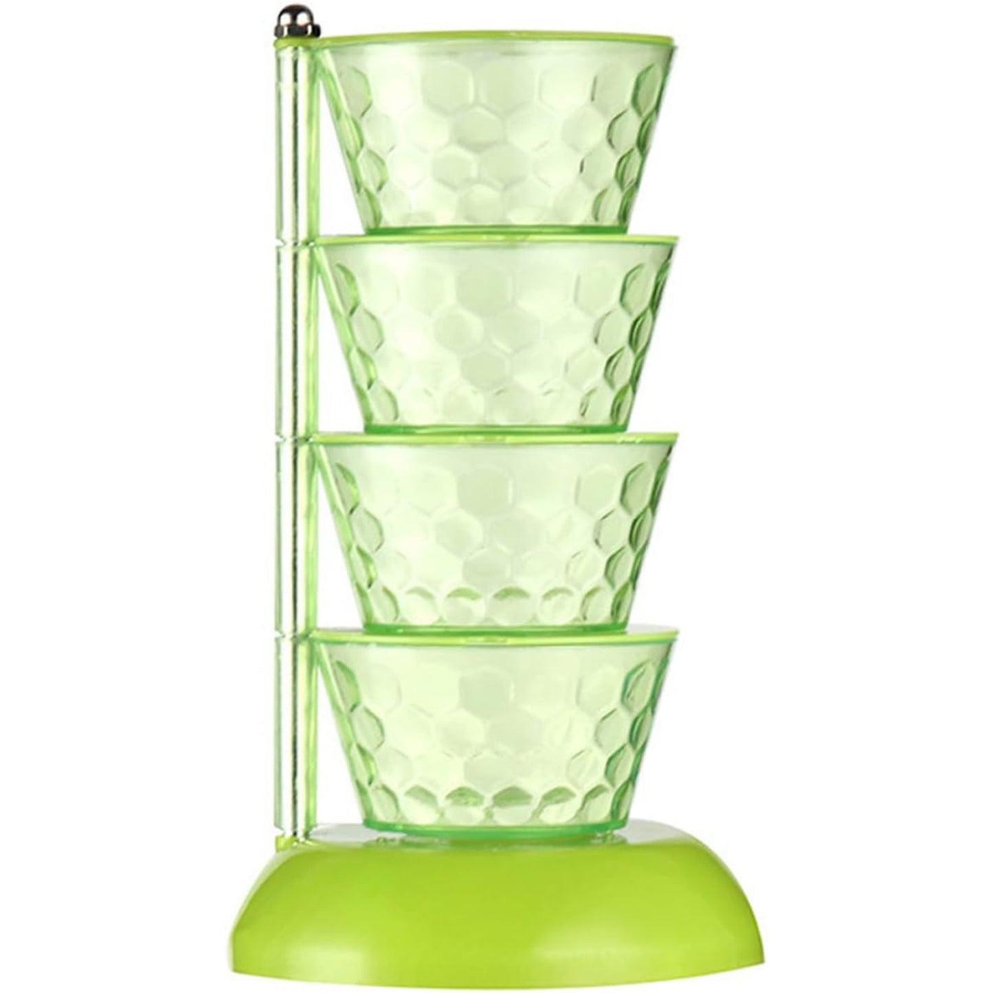 4 Layer Rotating Spice Tower with 4 Spoons - Vertical Condiment Organizer - Happy Price - Image 5