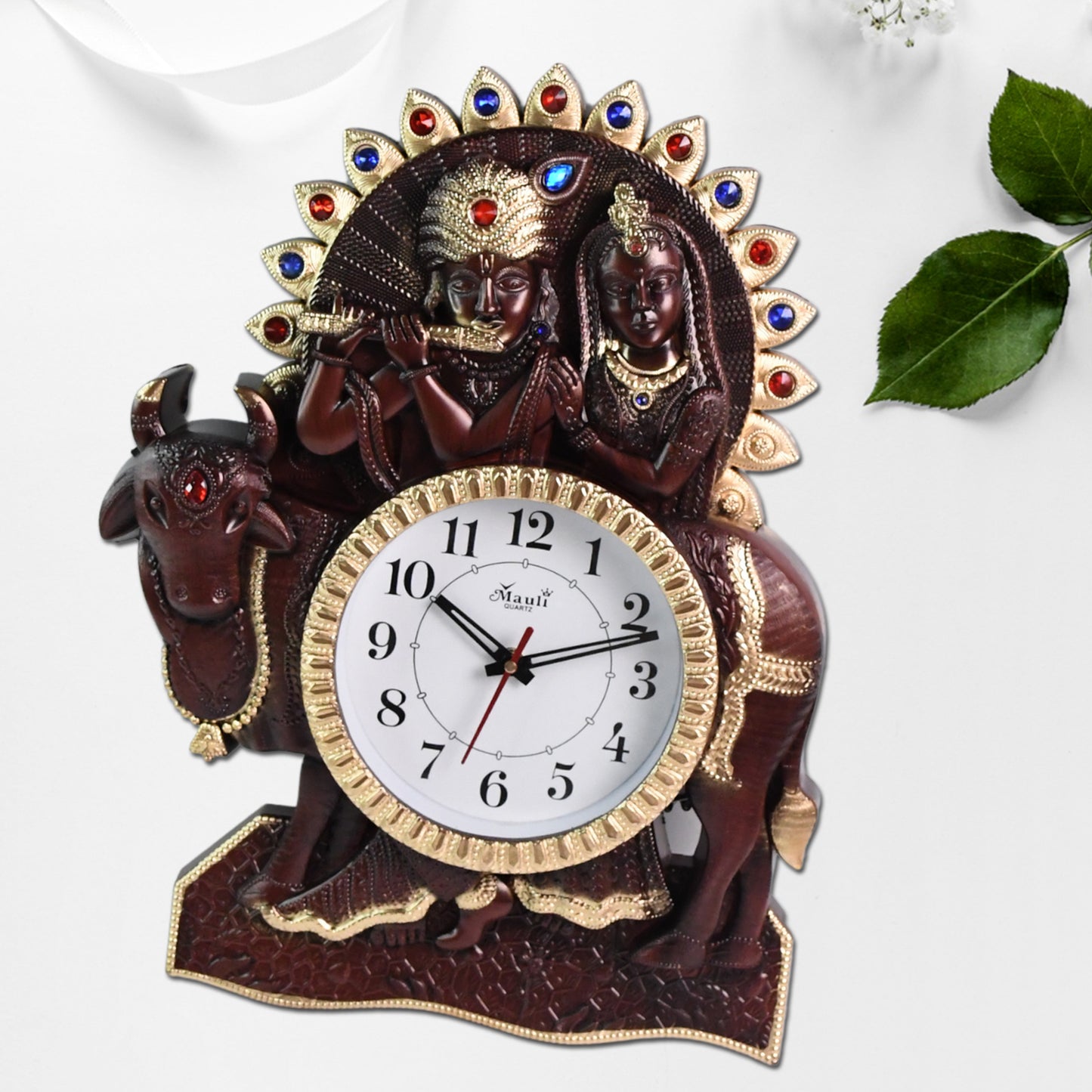 Stylish Radha Krishna Analog Wall Clock for Home & Office - Happy Price - Image 4