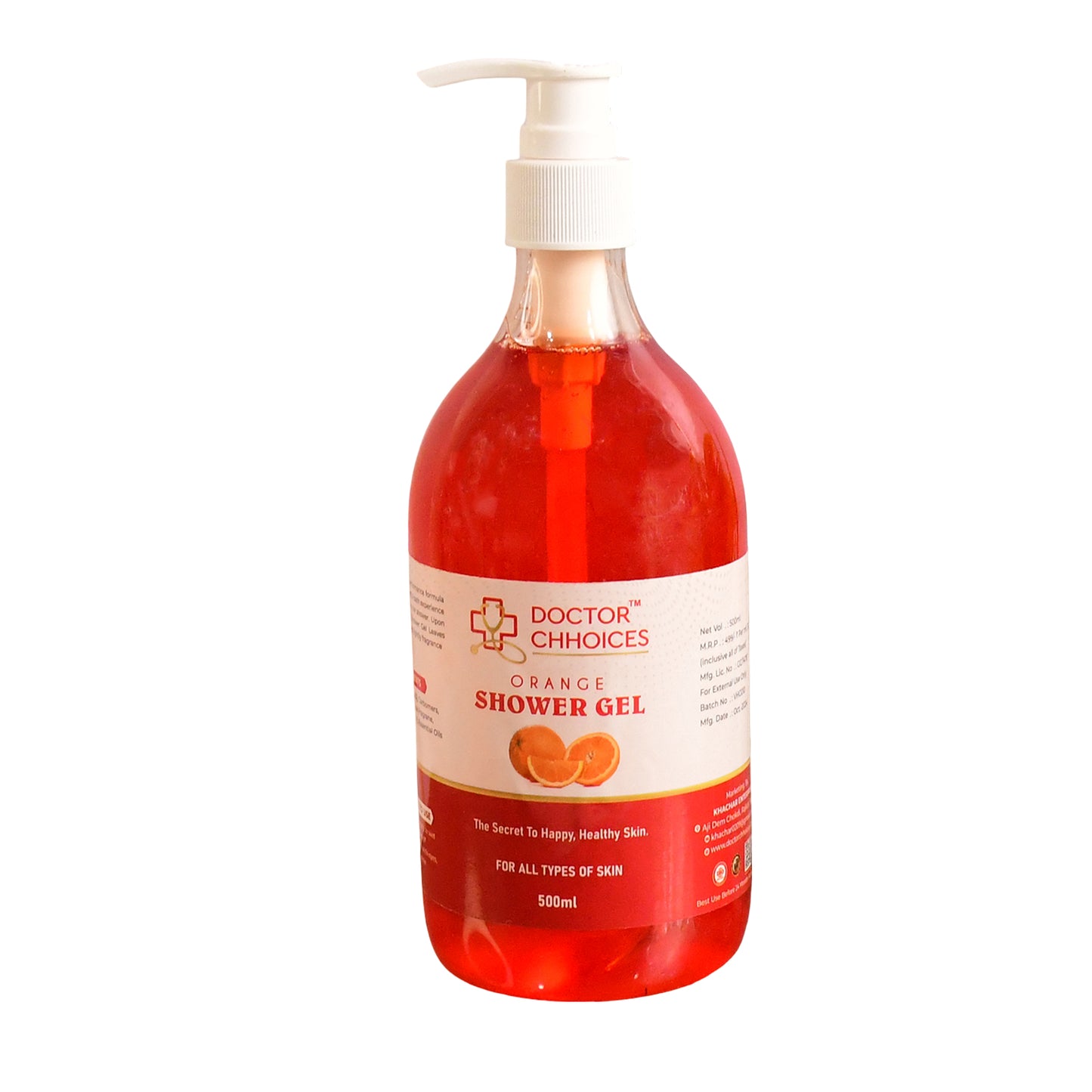 Doctor Chhoices Orange Shower Gel  500ml (1 Pc) - Happy Price - Image 4