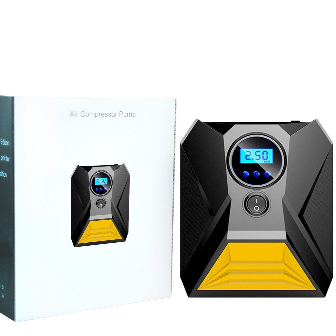 Digital Car Tyre Inflator Portable Air Compressor Pump - Happy Price - Image 1