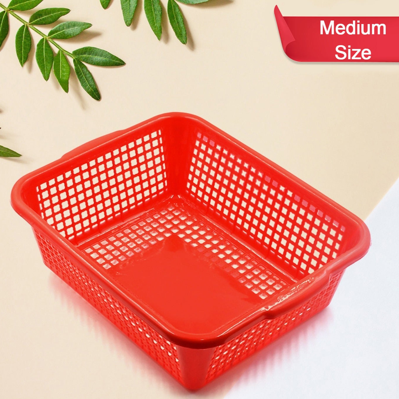 Plastic Kitchen Small Size Vegetables And Fruits Washing Basket Dish Rack Multipurpose Organizers - Happy Price - Image 1