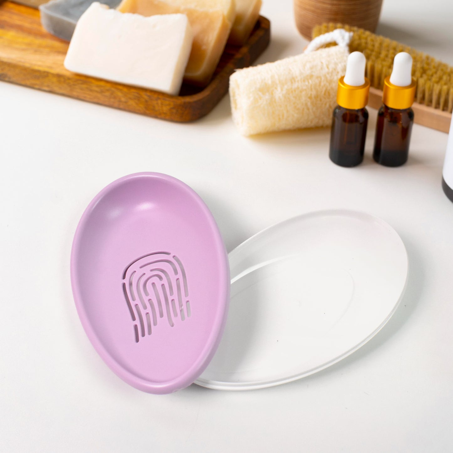 Plastic Soap Dish With Drain Soap Holder Double-layer (1 Pc) - Happy Price - Image 4