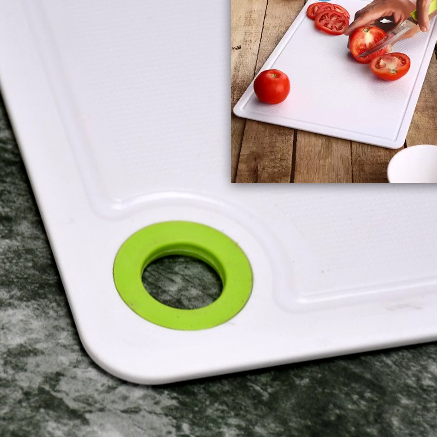 Plastic Kitchen Cutting Board for Fruits & Vegetables - Happy Price - Image 3