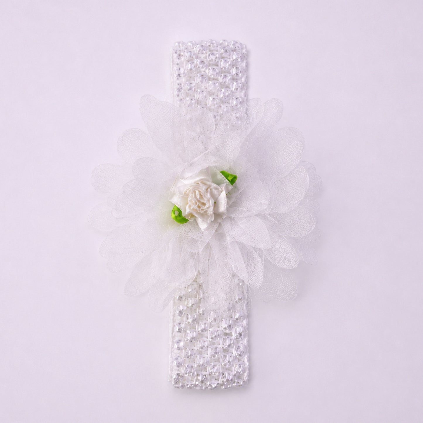 Cute Floral Baby Headband - Soft Elastic Hair Band (1 Pc) - Happy Price - Image 4