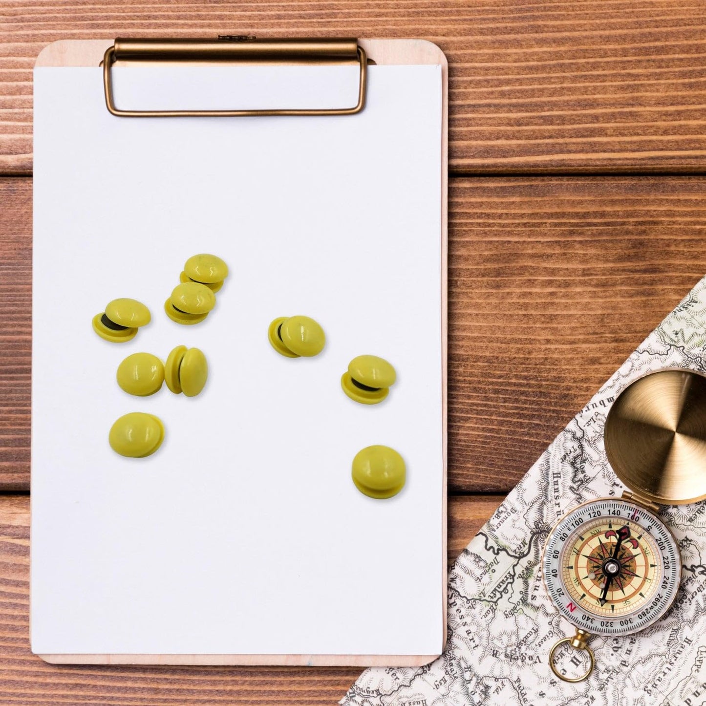 10 Pc Round ABS Fridge Magnets - Strong Hold Push Pins for Whiteboards & Metal Surfaces - Happy Price - Image 4