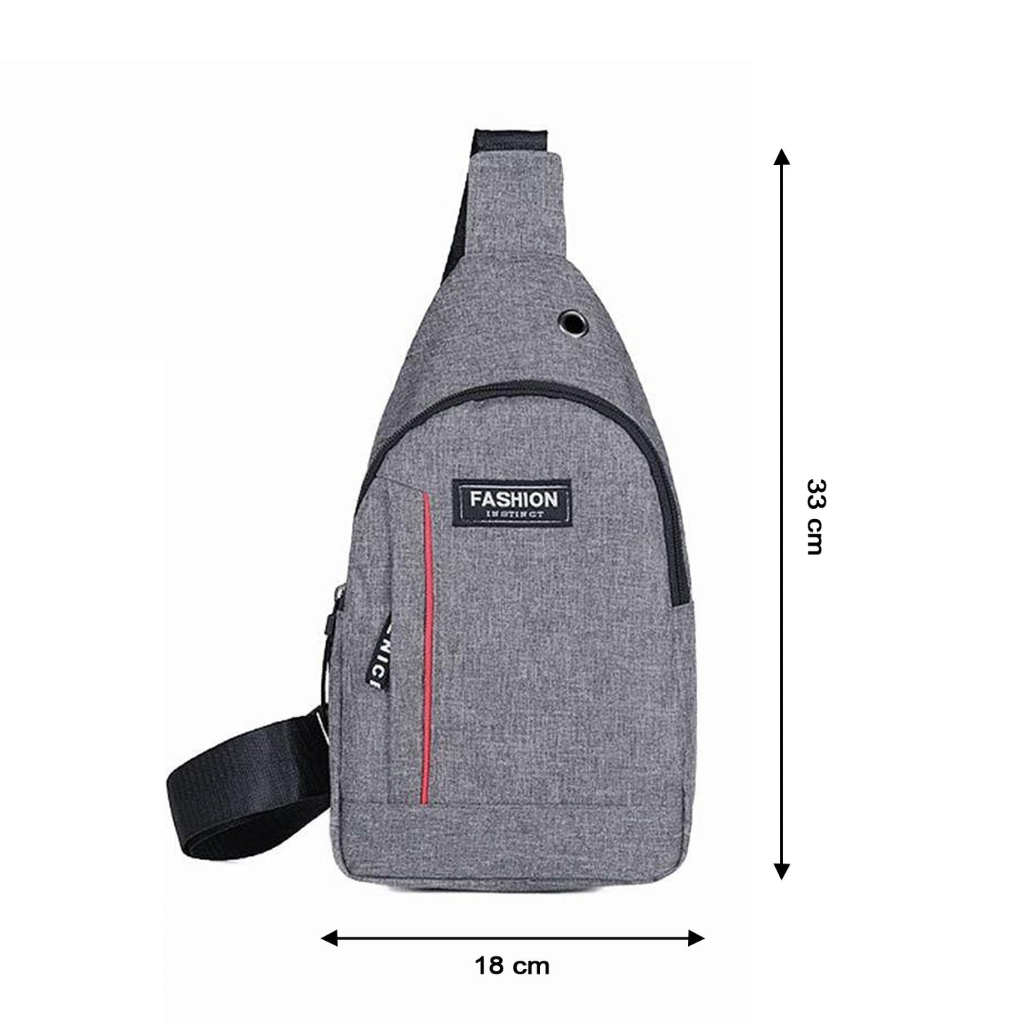 Grey Waterproof Anti Theft Crossbody Fanny Pack Waist Bag Pu Leather Shoulder Bags Chest Men Casual Fashion Usb Charging Earphone Hook Sling Travel Messengers Bag - Happy Price - Image 7