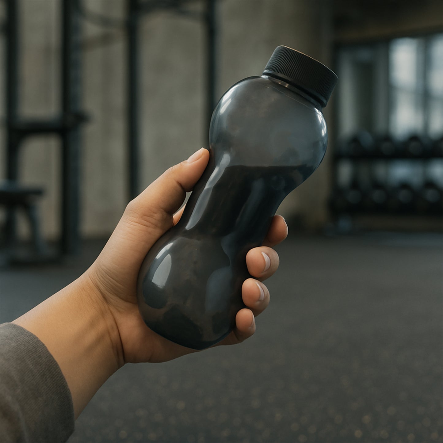 Dumbbell Shaped Water Bottle - 550 ML Capacity - Happy Price - Image 3