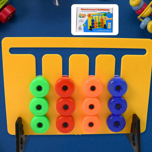 Montessori Slide Puzzles Toys For Kids (36 Challenges  1 Set) - Happy Price - Image 1