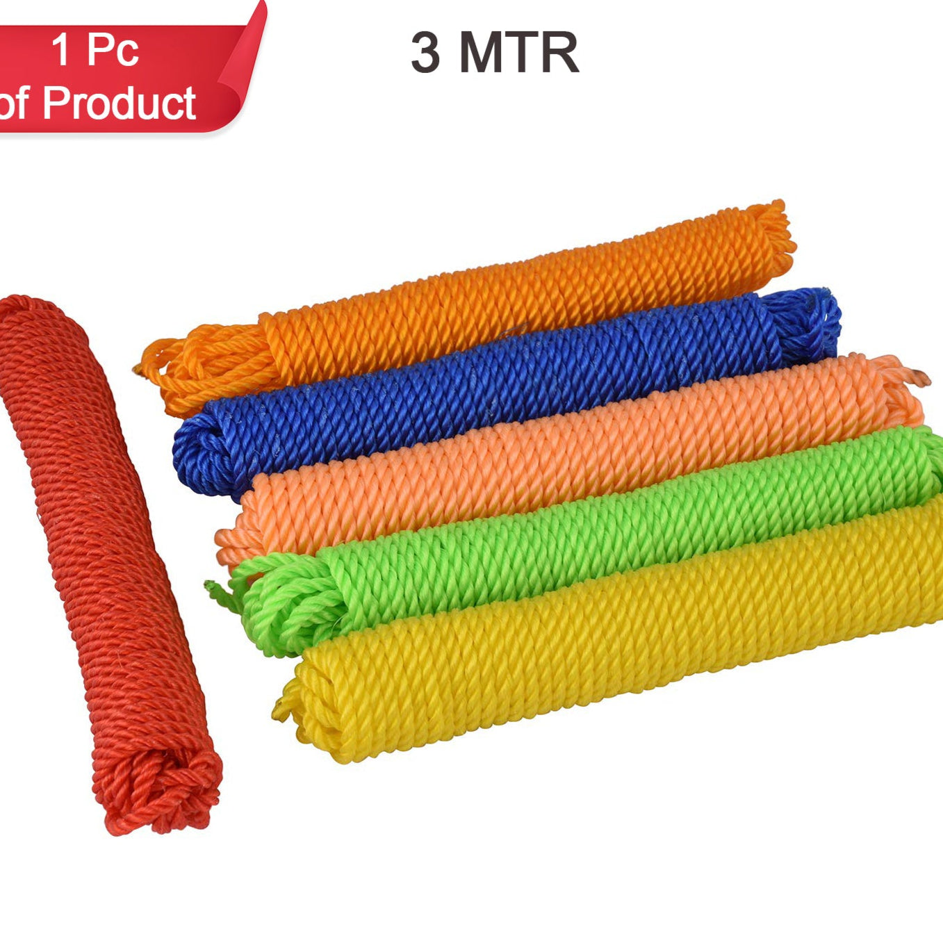 3meter Heavy Duty Laundry Drying Clothesline Rope Portable Travel Nylon Cord Sturdy Clothes Line For Outdoor Camping Indoor Crafting Art Projects - Happy Price - Image 1