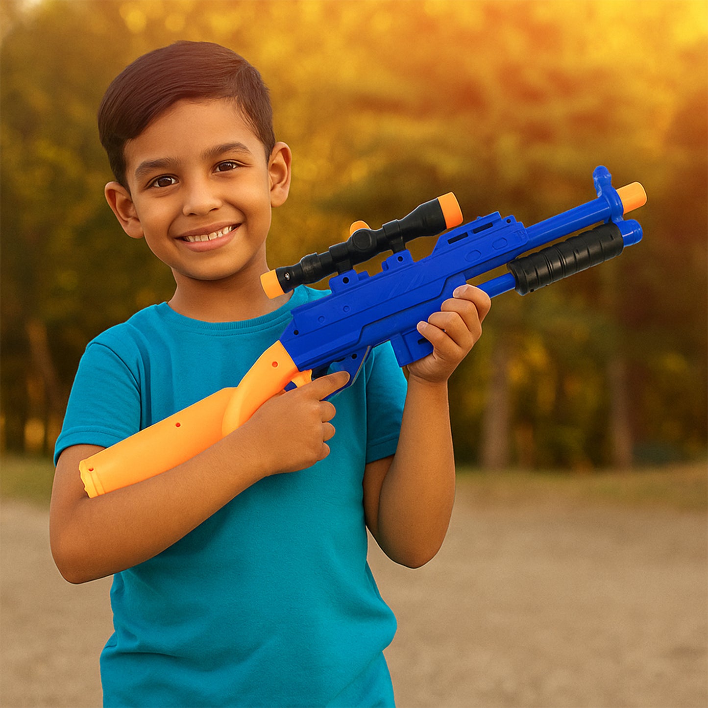 Shot Air Gun Toy With Scope And 8 Soft Foam Bullets Set - Happy Price - Image 5