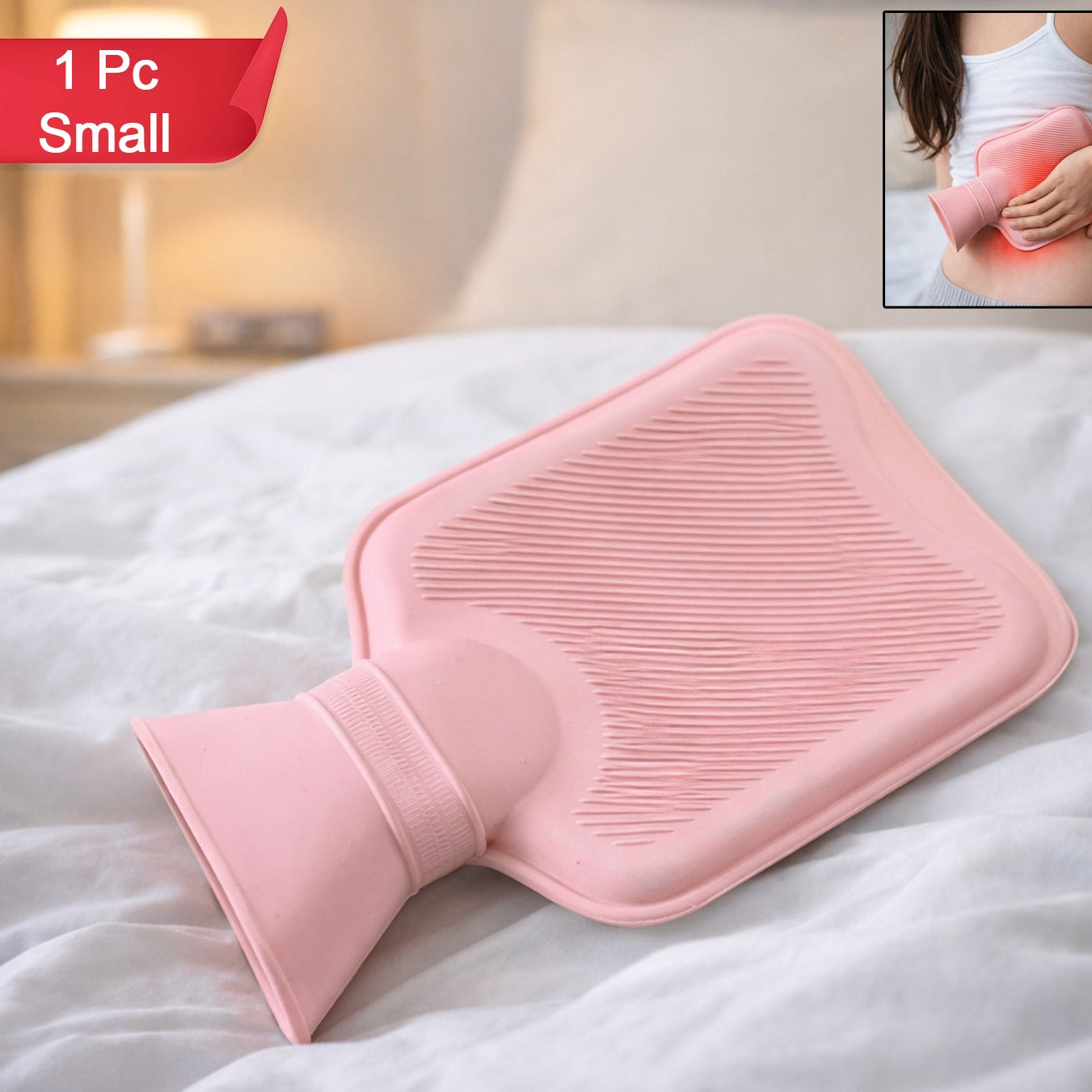 Reusable Hot Water Bag for Pain Relief & Warm Compress Therapy (1 Pc) - Happy Price - Image 1