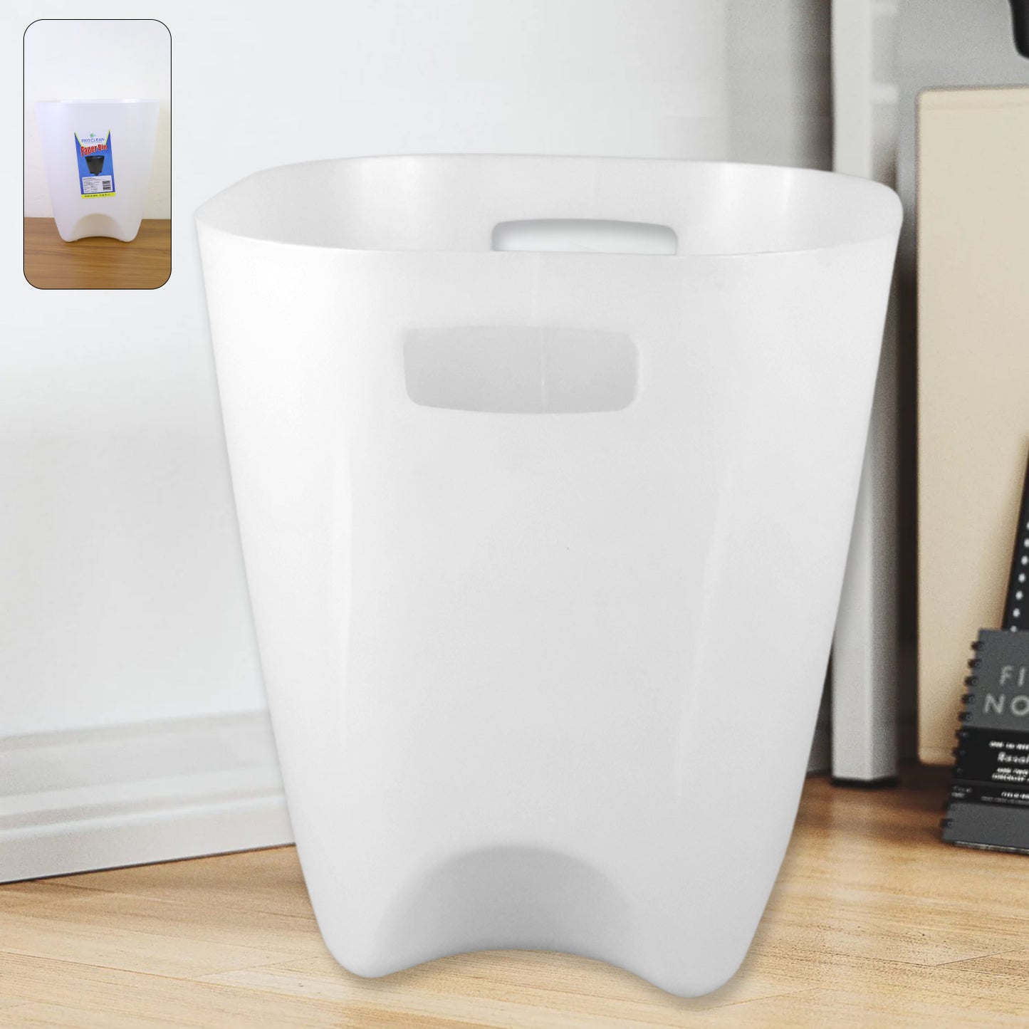 Modern Square Dustbin with Handles for Home & Office (26x23 cm) - Happy Price - Image 7