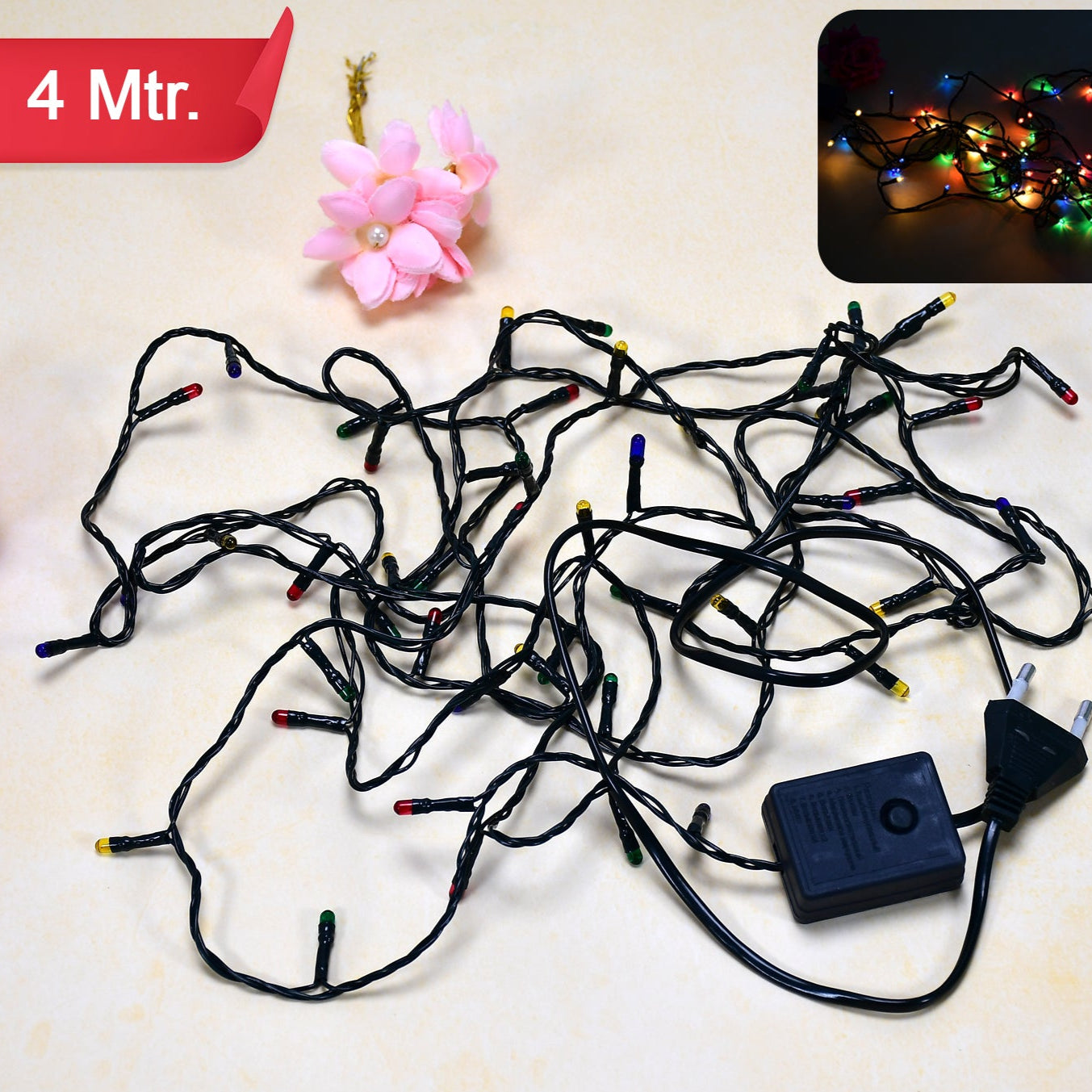 4 Meter Festival Decoration Led String Light In Multicolor - Happy Price - Image 1