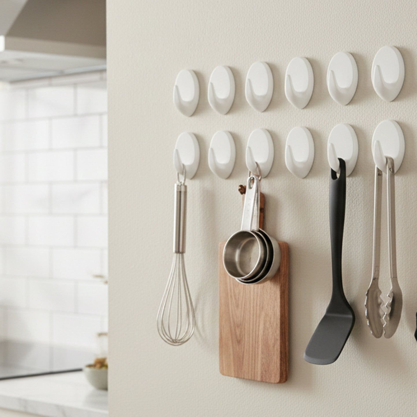 Set of 12 Strong Adhesive Wall Hooks for Home & Office - Happy Price - Image 3