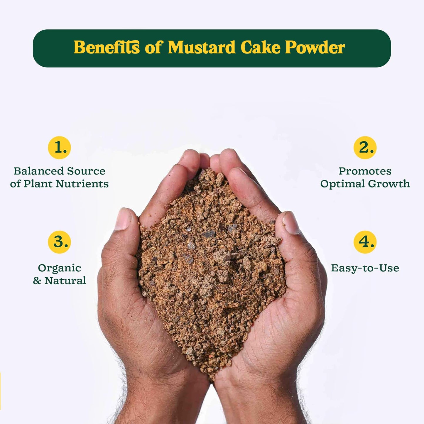 Mustard Cake Fertilizer For Plants 900gm - Happy Price - Image 4
