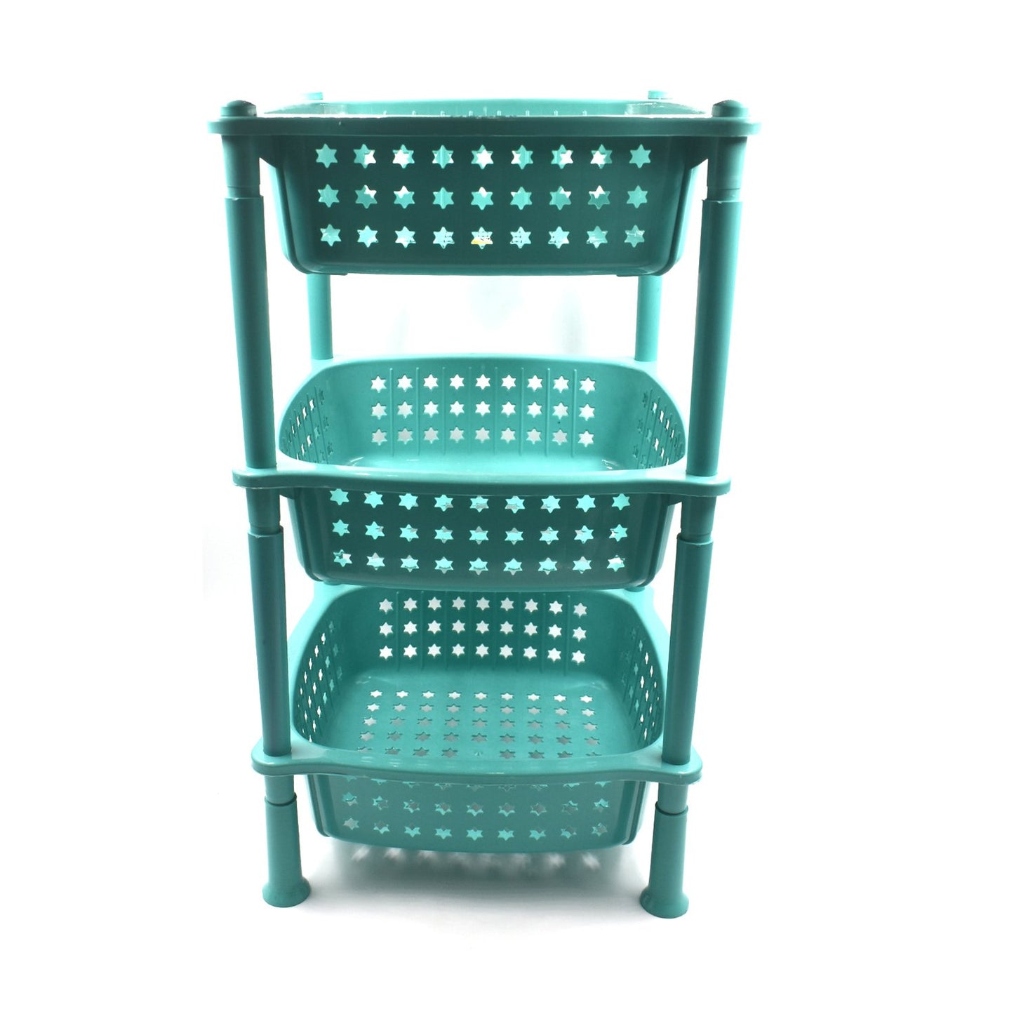 3 Layer Squre Kitchen Trolley Basket - Happy Price - Image 7
