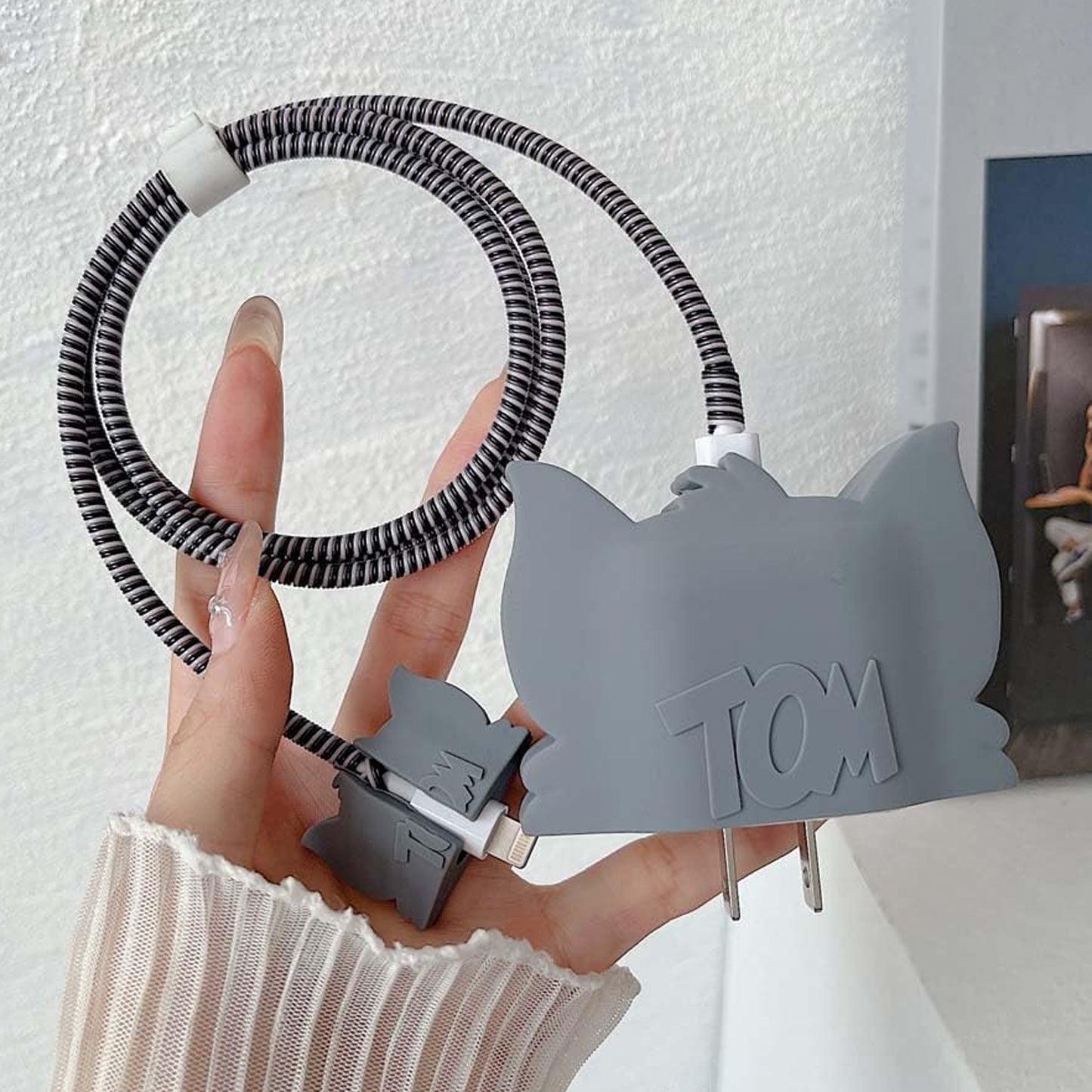 Cartoon Character Silicon Charger Case Cover For Ip 18-20w (Mix Design  1 Pc) - Happy Price - Image 3