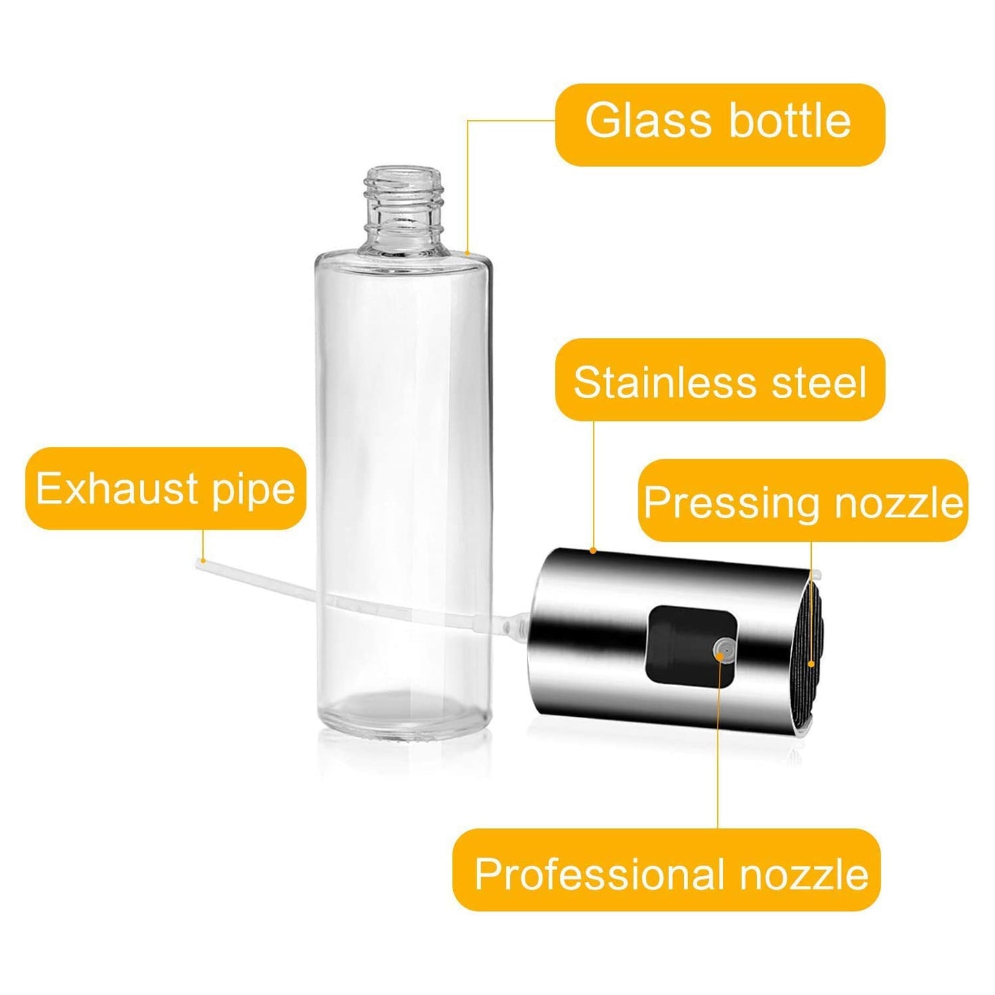 Oil Sprayer Dispenser Oil Versatile Glass Spray Bottle For Cooking  Multi Use Bottle - Happy Price - Image 5