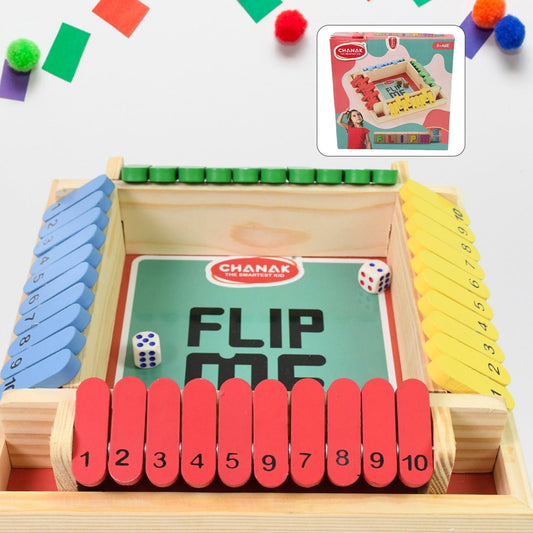 Shut The Box Dice Game Classic Flip Me Multiplayer Game (1 Set) - Happy Price - Image 1