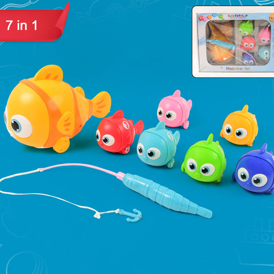 7-in-1 Magnetic Fishing Toy Set for Kids - Fun Bath & Learning Game - Happy Price - Image 1