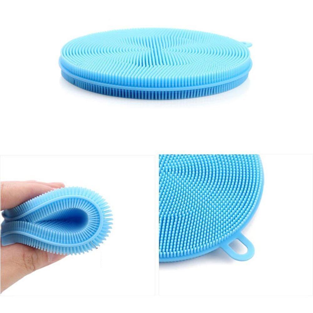 Silicone Dish Scrubber Sponge Mildew Free Non Stick Heat Resistant - Happy Price - Image 4