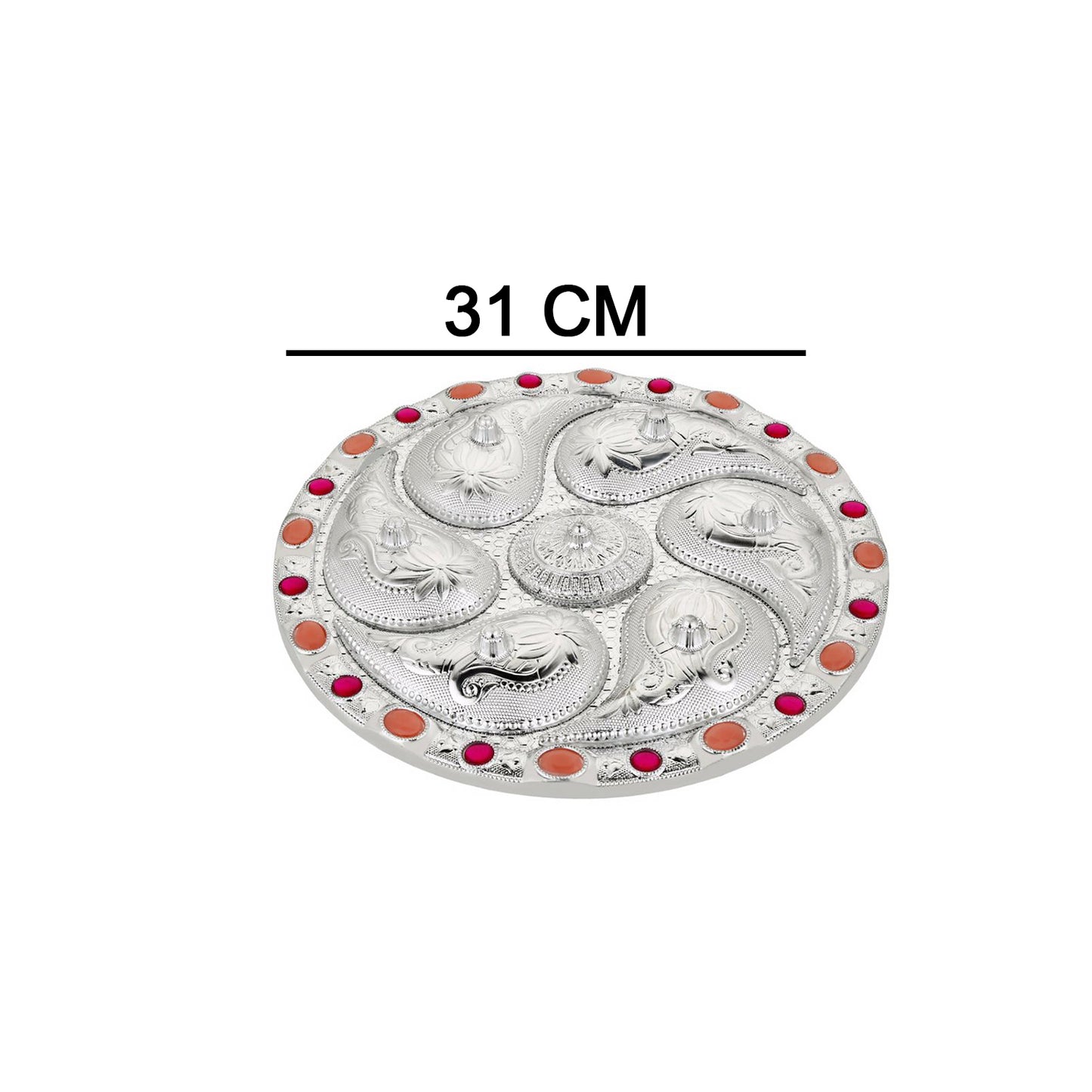 Multipurpose 7 Compartment Dry Fruit Serving Rotating Tray  Candy Chocolate Snacks Storage Box Masala Box - Happy Price - Image 4