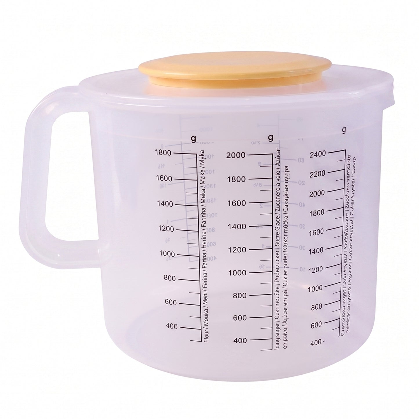 Large Capacity Food Measuring Container with Lid - 2000g Dry Ingredient Storage Box, 1 Pc - Happy Price - Image 4