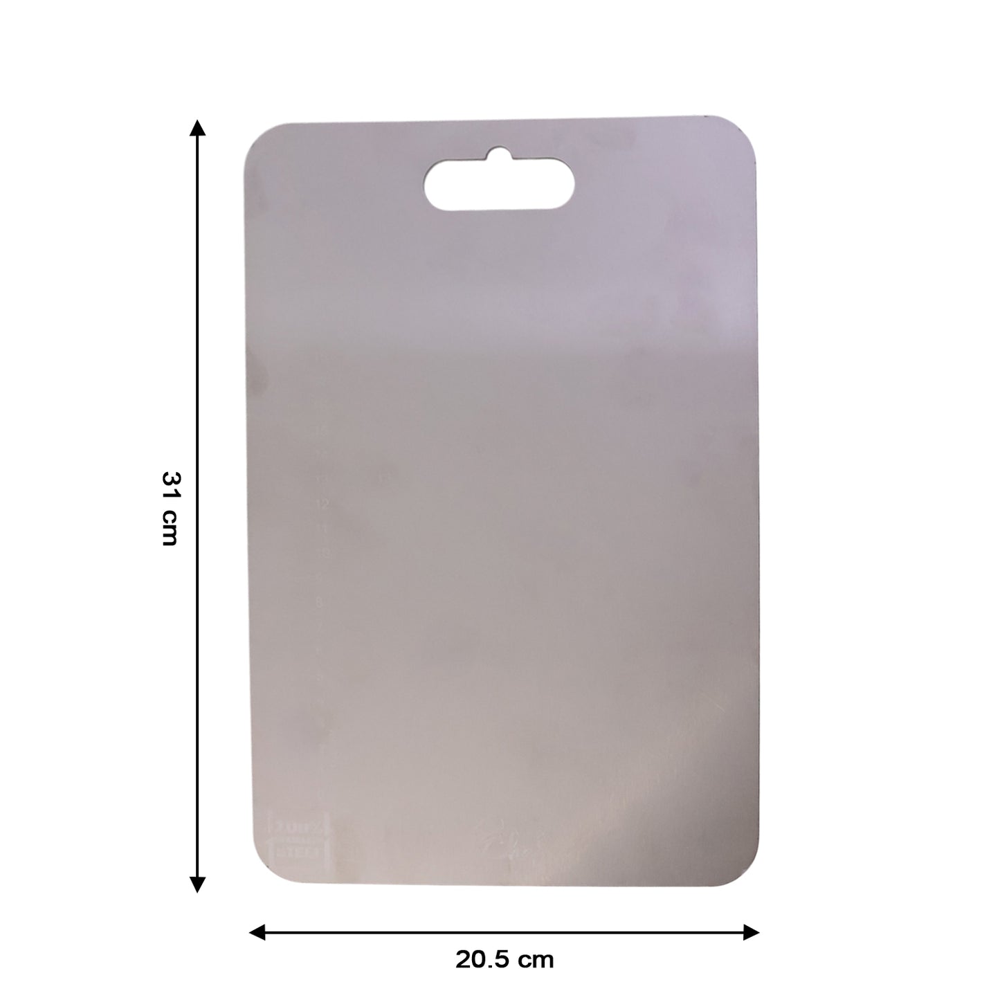Large Stainless Steel Chopping Board for Kitchen - 31 x 20.5 cm, 1 Pc - Happy Price - Image 5