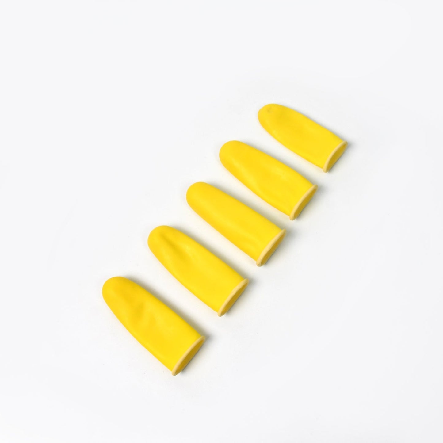 Finger Caps Silicone Finger Protectors Sleeves (Finger Cots  5 Pcs Set  Yellow) - Happy Price - Image 5