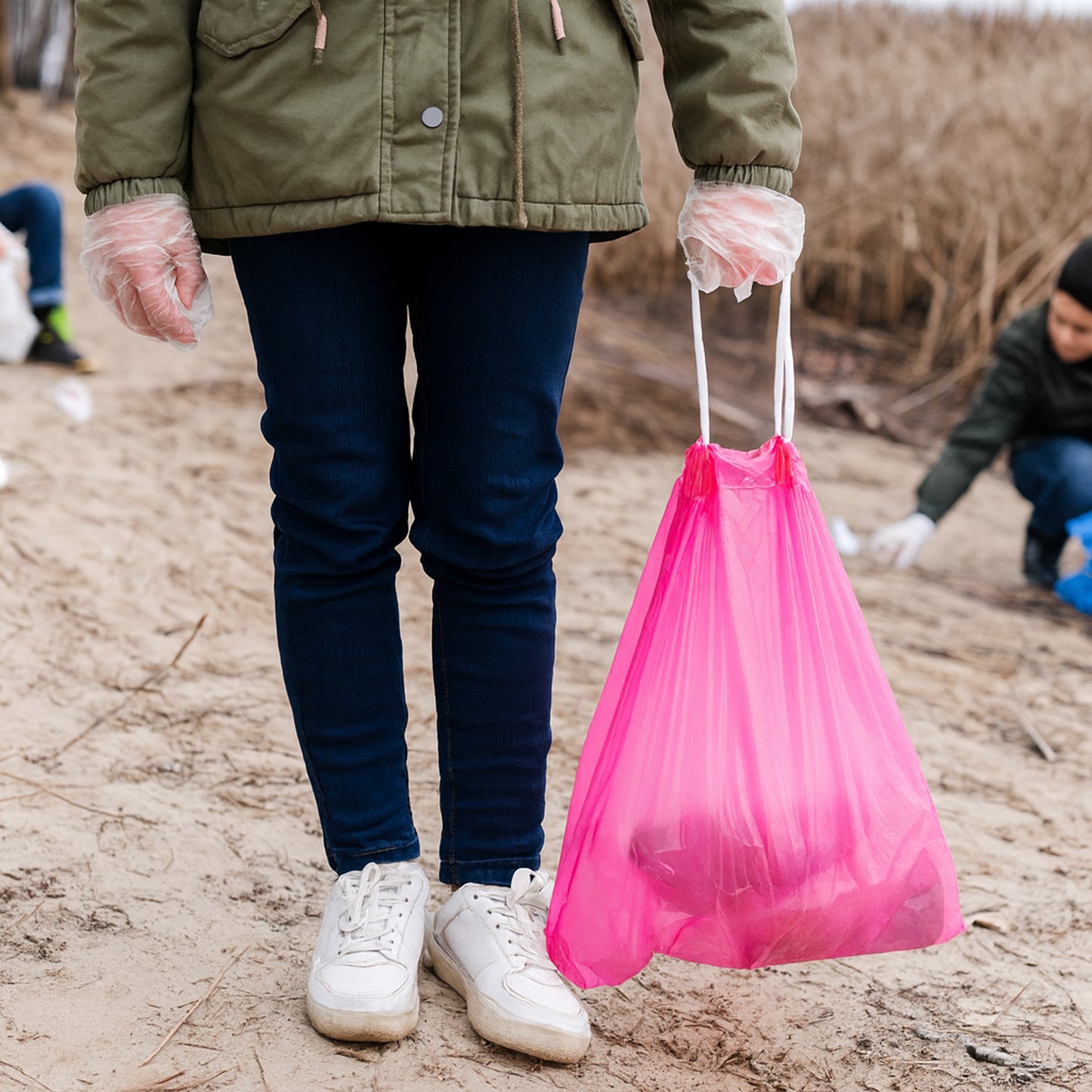 Biodegradable Garbage Bags Roll - 45x50 cm, 5 Rolls Pack - Happy Price - Image 4