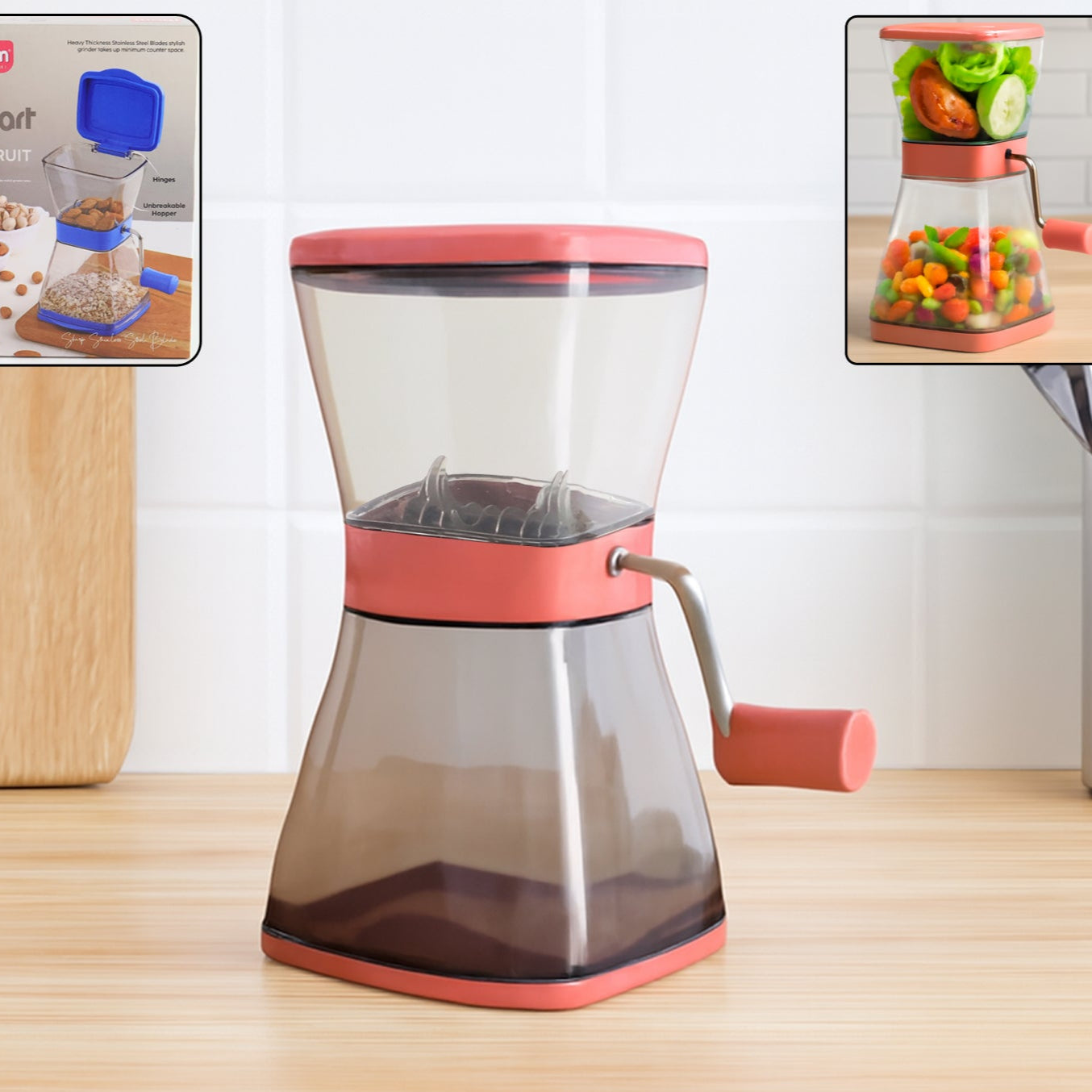 Supermom Manual Cutter With Blades And Locking Lid (1 Pc) - Happy Price - Image 1